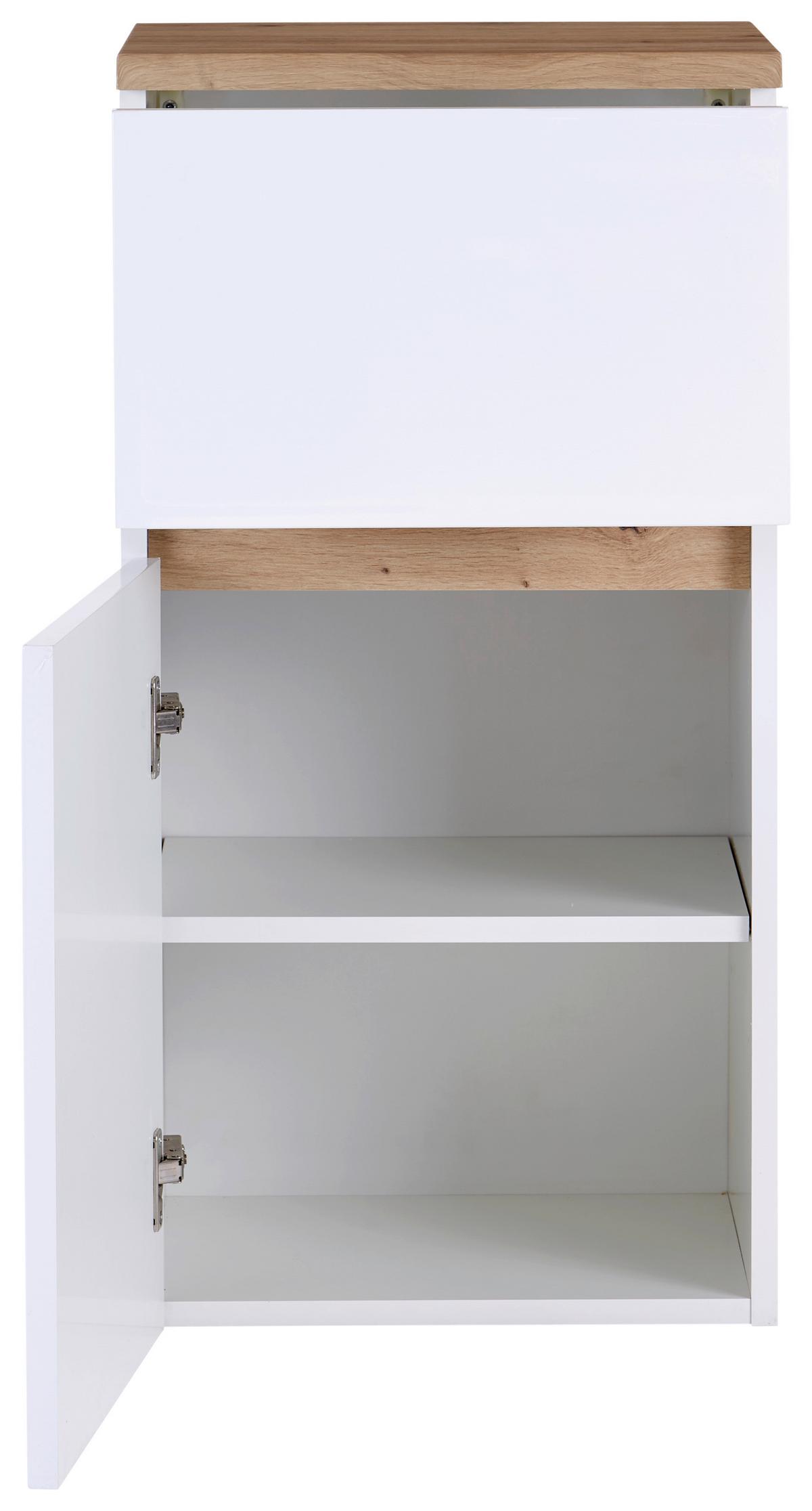 Alsószekrény Marbella - fehér, Modern, faalapú anyag (40/81/35cm)