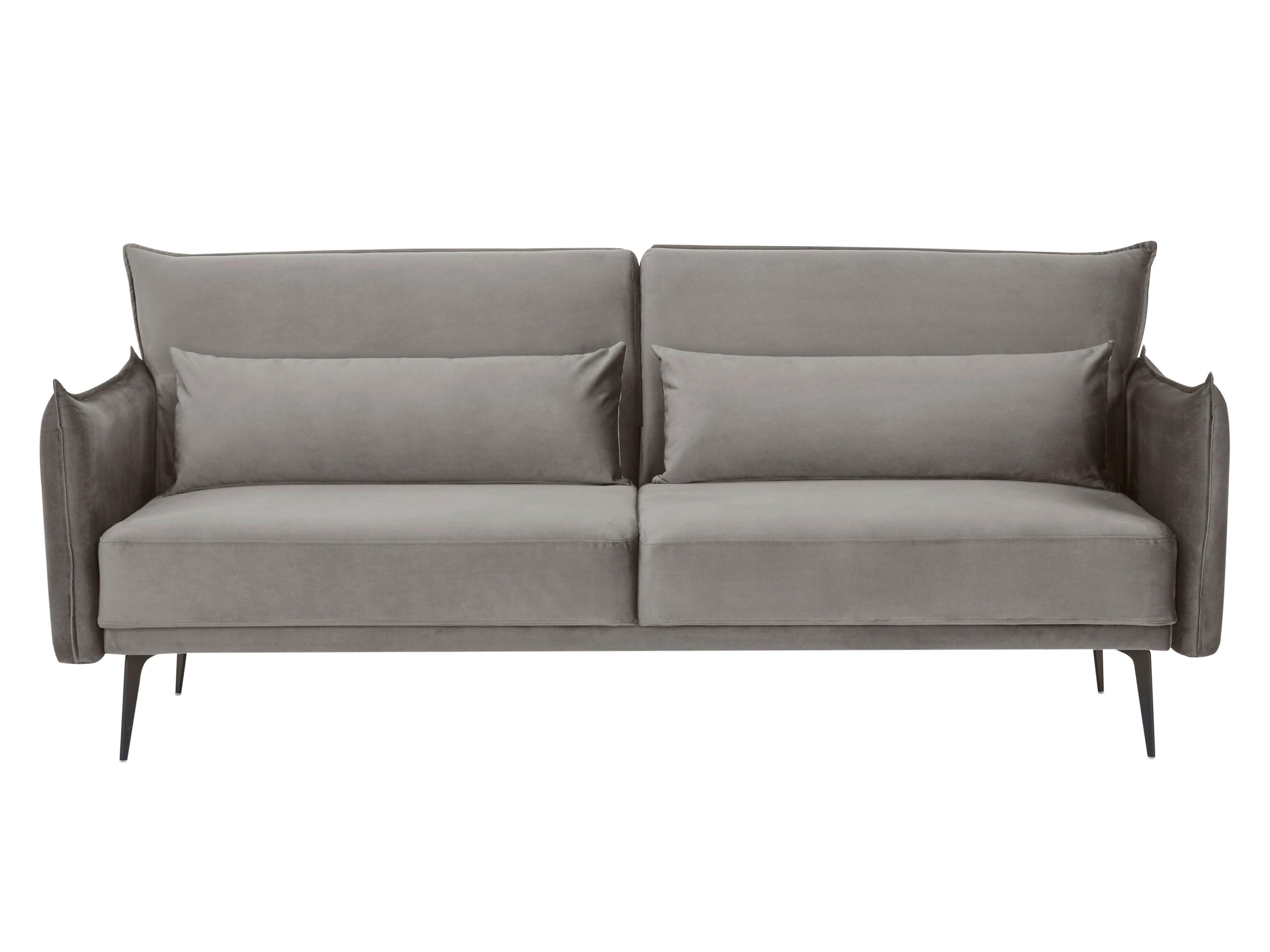 3-Sitzer-Sofa Grau B: 207 cm - Schwarz/Grau, MODERN, Textil (207/88/86cm) - Livetastic