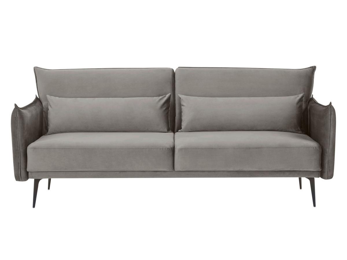 3-Sitzer-Sofa Grau B: 207 cm - Schwarz/Grau, MODERN, Textil (207/88/86cm) - Livetastic