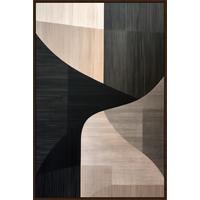 Obraz na plátne LOTTA, 60x90cm - černá/béžová, Moderní, kompozitní dřevo/textil (60/90cm) - Premium Living