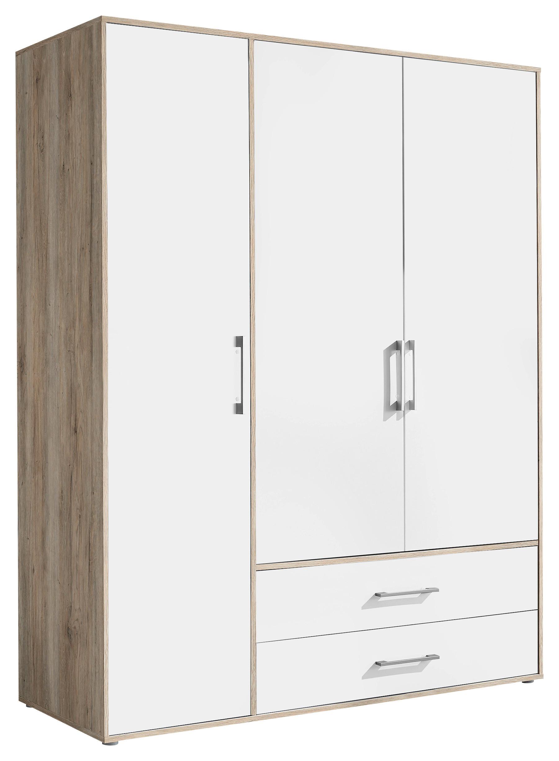 Kleiderschrank 3trg Lembo San Remo/weiß B: 155 Cm