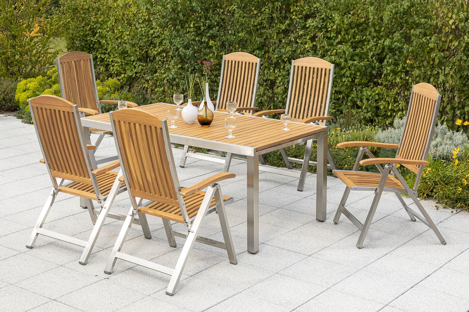 7-teilige Gartentischgruppe KEROS aus dem Hause AMBIA GARDEN