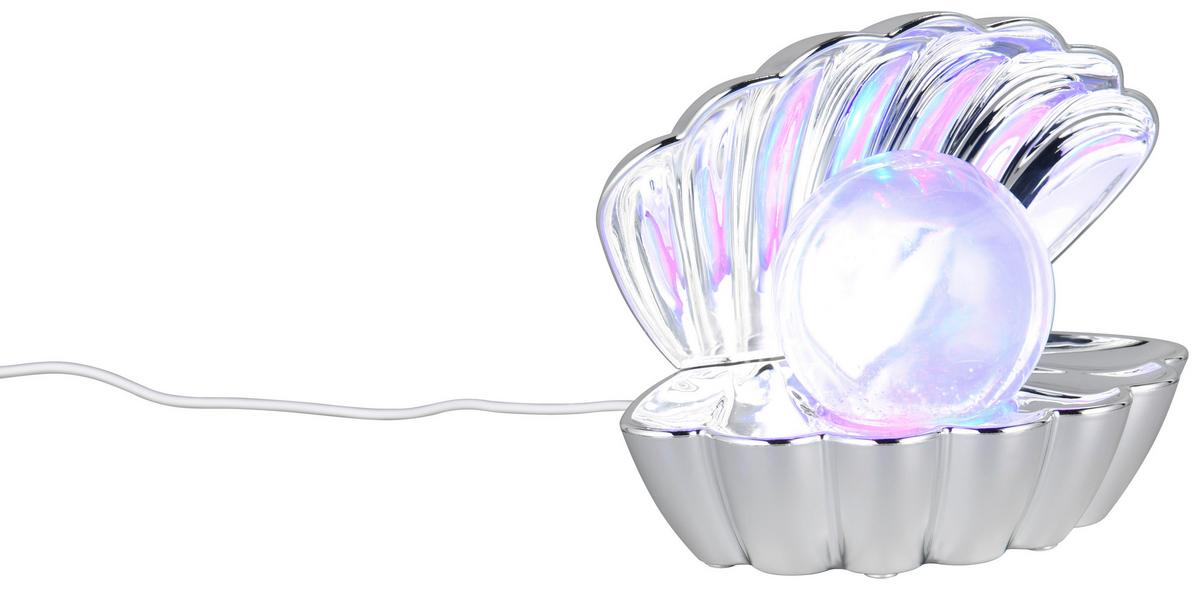 LED-Dekoleuchte Shelly - Chromfarben, Basics, Kunststoff/Metall (17,5/14,5/12,5cm) - Luca Bessoni