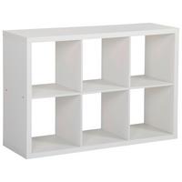 Regal Samy 2 B 112cm, Weiß - Weiß, MODERN, Holzwerkstoff (112/76/37cm)
