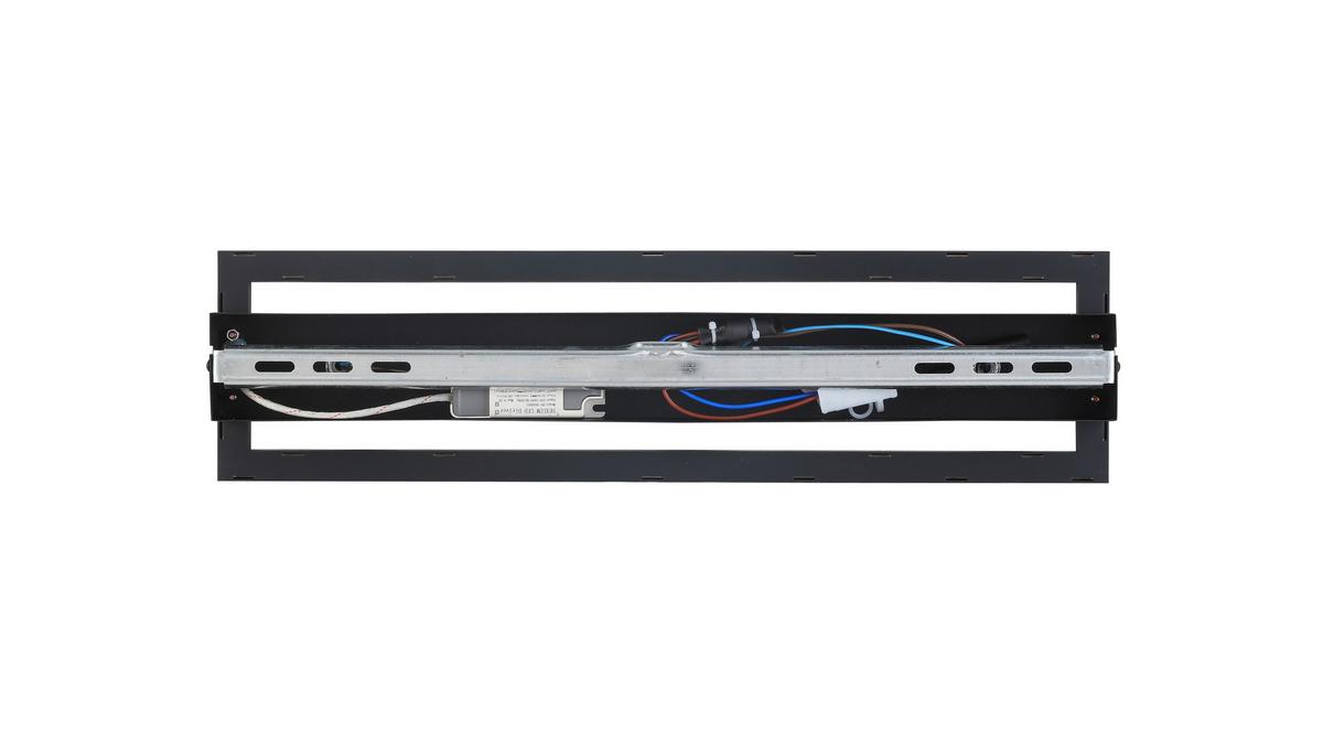 Led-deckenleuchte Conan L: 50 Cm Verstellbare Spotlights - Schwarz, MODERN, Kunststoff/Metall (50/13/15,6cm) - Luca Bessoni