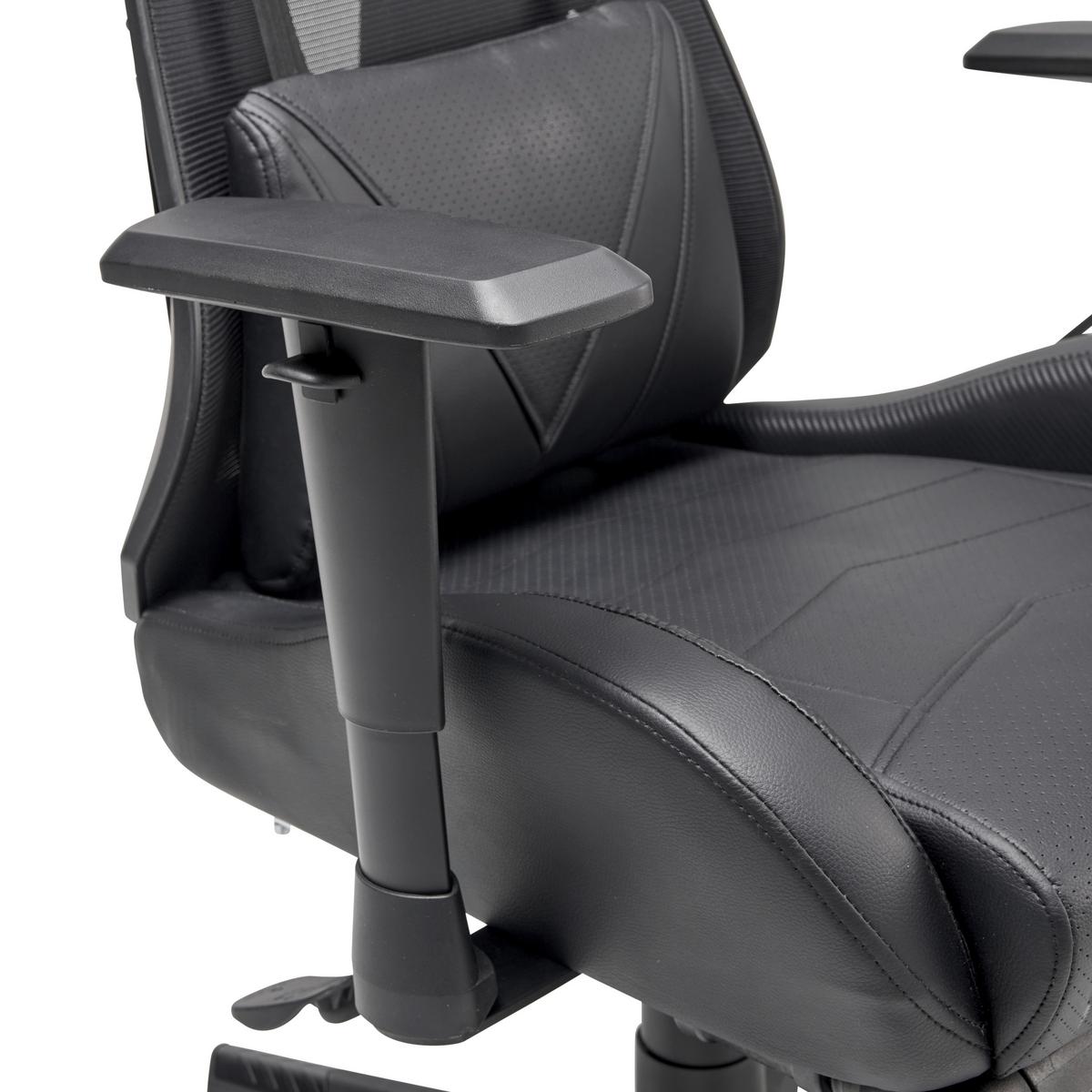 Gamingstuhl Sorrent - Schwarz, LIFESTYLE, Holz/Kunststoff (70/122-130/61.5cm) - MID.YOU