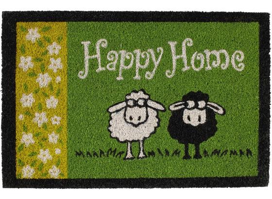 Rohožka Happy Home - zelená, textil (40/60cm) - Mömax modern living Rohožka Happy Home - zelená, textil (40/60cm) - Mömax modern living