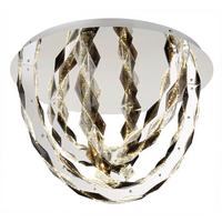 Led-deckenleuchte 67318d3 - Klar, Design, Kunststoff/Metall (60/42cm) - Globo
