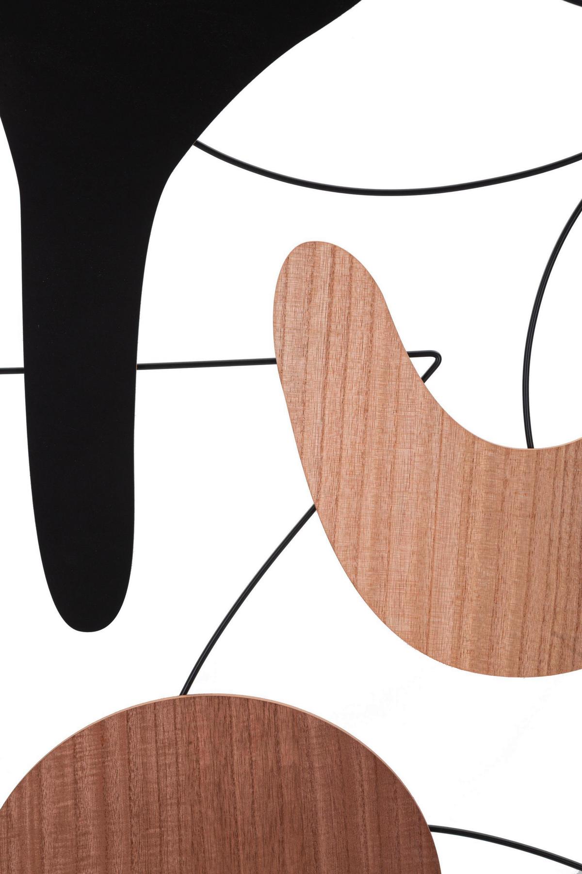 Wanddeko Astroy B Naturfarben, Schwarz B: 60 Cm - Schwarz/Naturfarben, Basics, Holzwerkstoff (60/80/2cm)