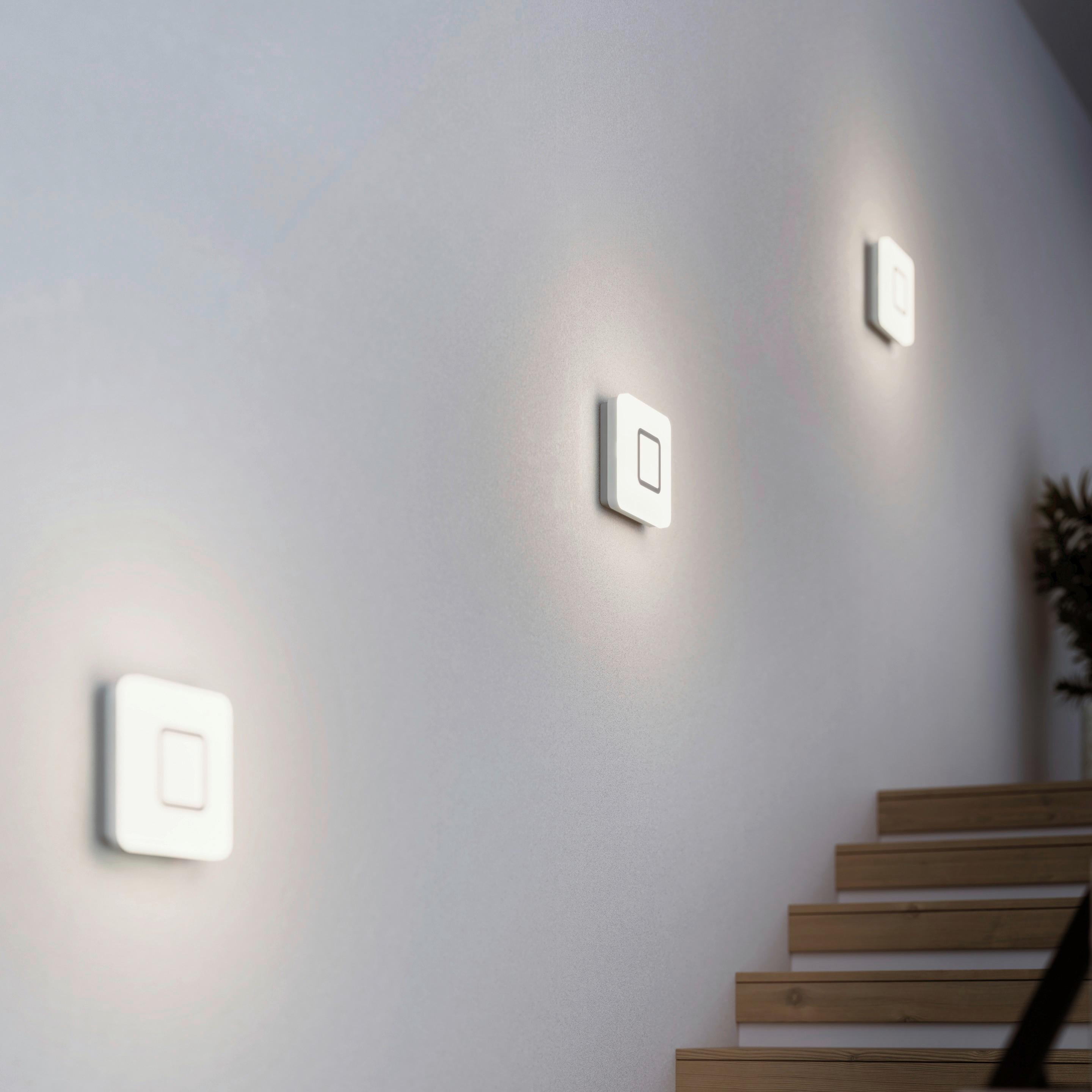 LED-Wandleuchte M1 S Led Edelstahlfarben - Edelstahlfarben, Design, Kunststoff (5,3/20/20cm) - Steinel