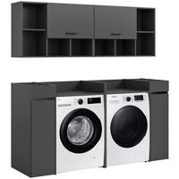 Prádelna Free Antracit - antracitová, Basics, kompozitní dřevo (190/195/60cm) - MID.YOU