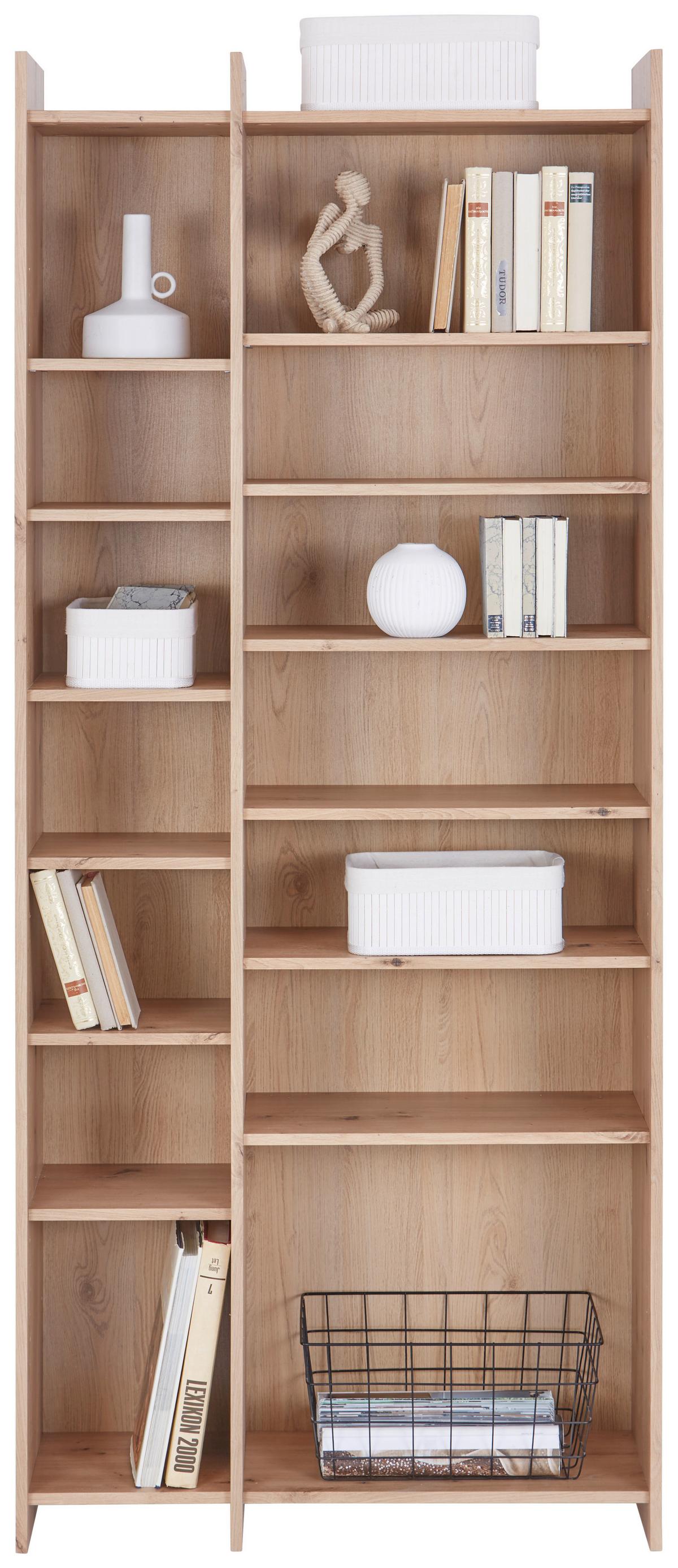 REGÁL LENNY PR 23083-REG/191/80 - čierna/dub artisan, Modern, kompozitné drevo/plast (80/191/31,8cm)