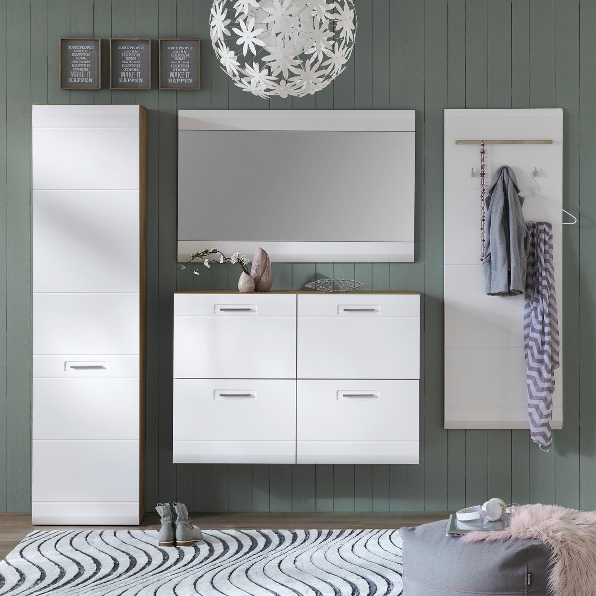 Šatní panel AURIS AURIS - bílá, Moderní, kompozitní dřevo (60/162,2/1,9cm) - Luca Bessoni