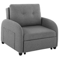 Fekvőfotel Cosmo - sötétszürke, Design, textil (102/94/95cm) - Livetastic