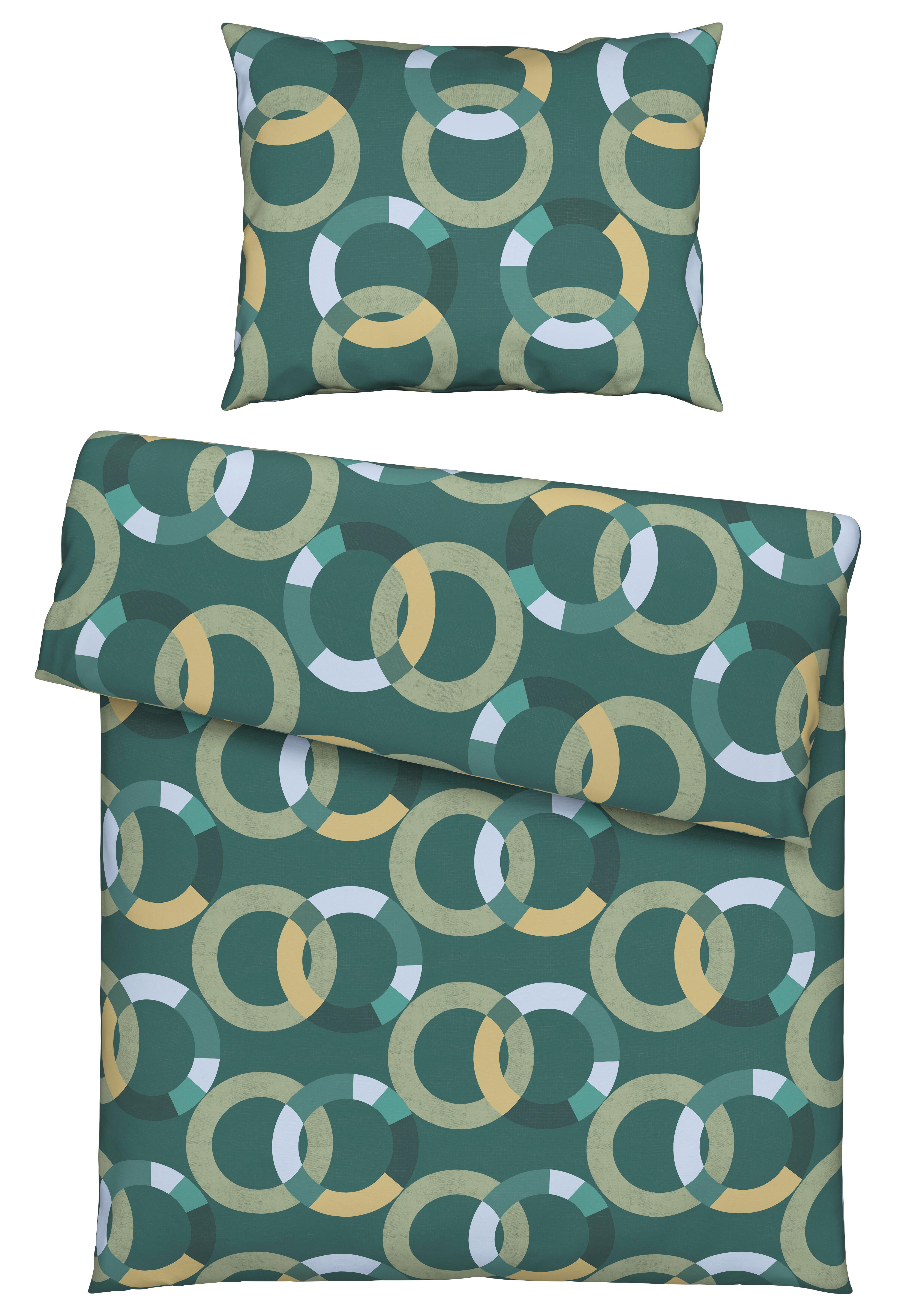 Ágyneműhuzat-garnitúra Diana - zöld, Modern, textil - Luca Bessoni