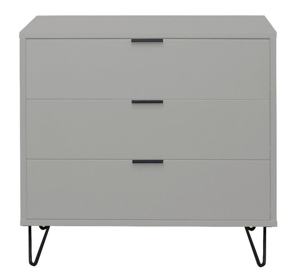 Komoda se 3 zásuvkami Bounty, šedá - šedá/antracitová, Moderní (81/67/45cm) - Premium Living