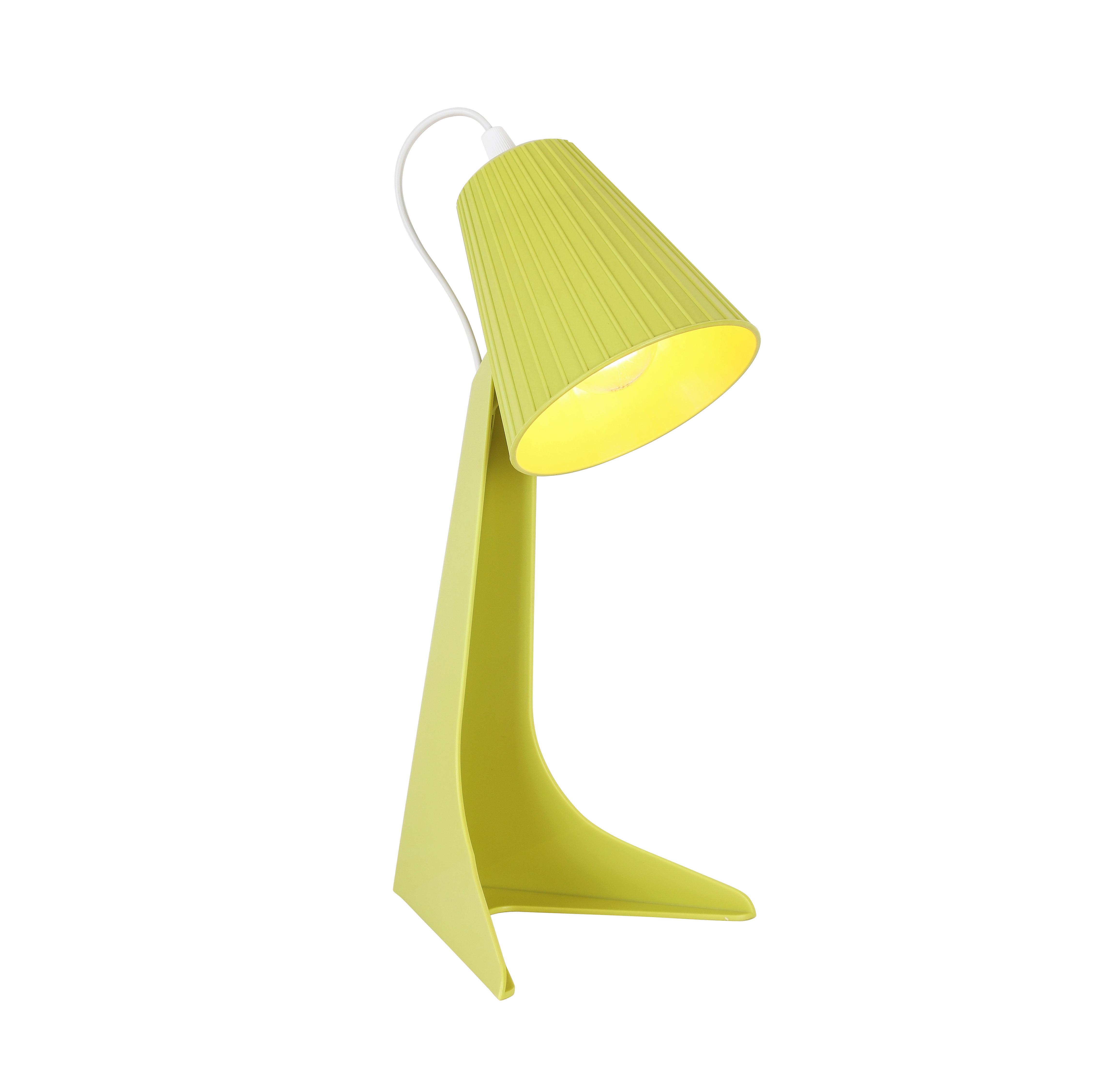 Stolná Lampa Bunti - svetlozelená, Romantický / Vidiecky, plast (15,6/34,3cm) - Modern Living