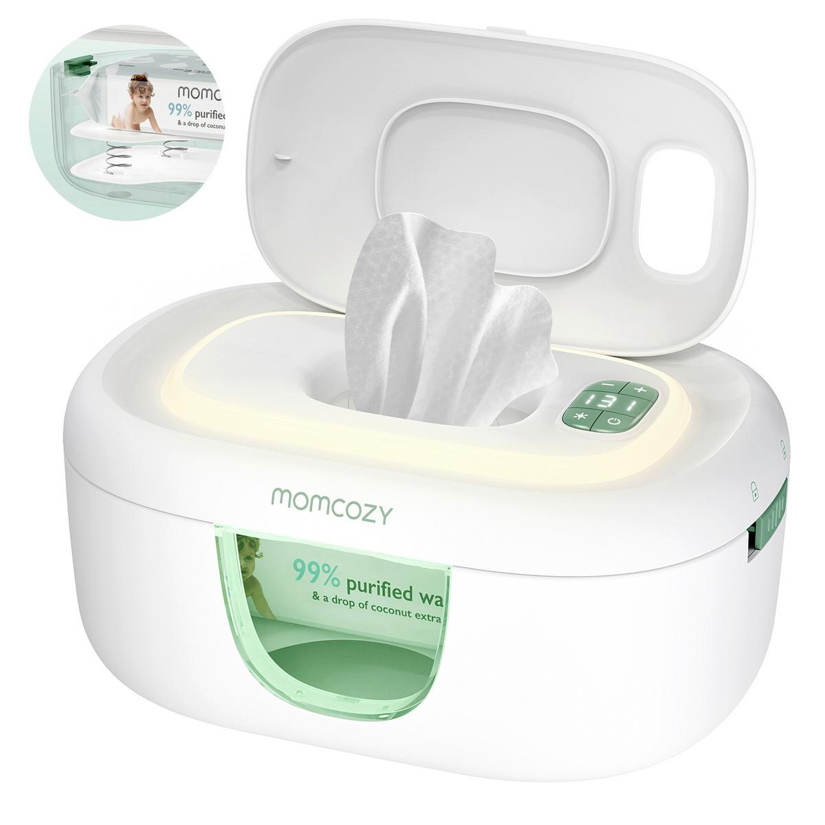 Babytücherwärmer weiß - Weiß Hochglanz, Basics, Kunststoff (26,5/16,3/11,5cm) - Momcozy