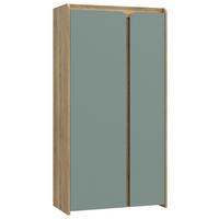 SKRIŇA HOA - farba duba/šalviovozelená, Modern, kompozitné drevo (104,4/204/52,7cm)