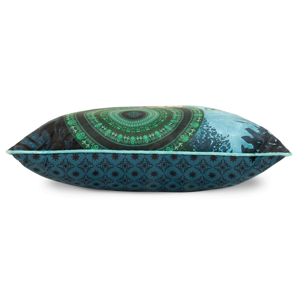 ZIERKISSEN NYAH - Blau/Multicolor, Design, Textil (48/48cm)