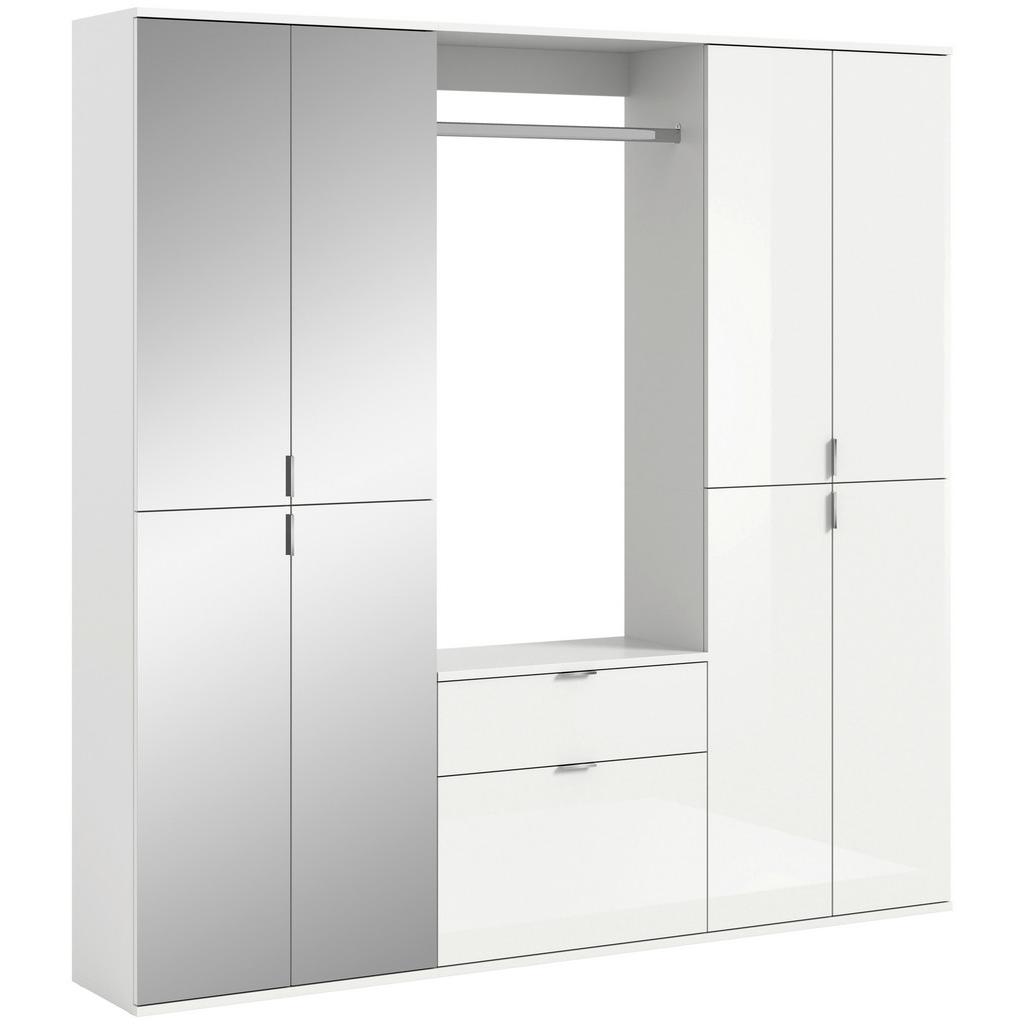 Garderobe Projekt X 3-Teilig Weiß B: 183 cm