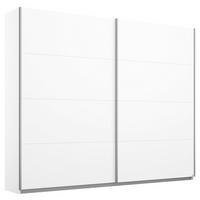 Schwebetürenschrank 226cm Belluno, Weiß Dekor - Weiß, MODERN, Holzwerkstoff (226/230/62cm) - Rauch Möbel
