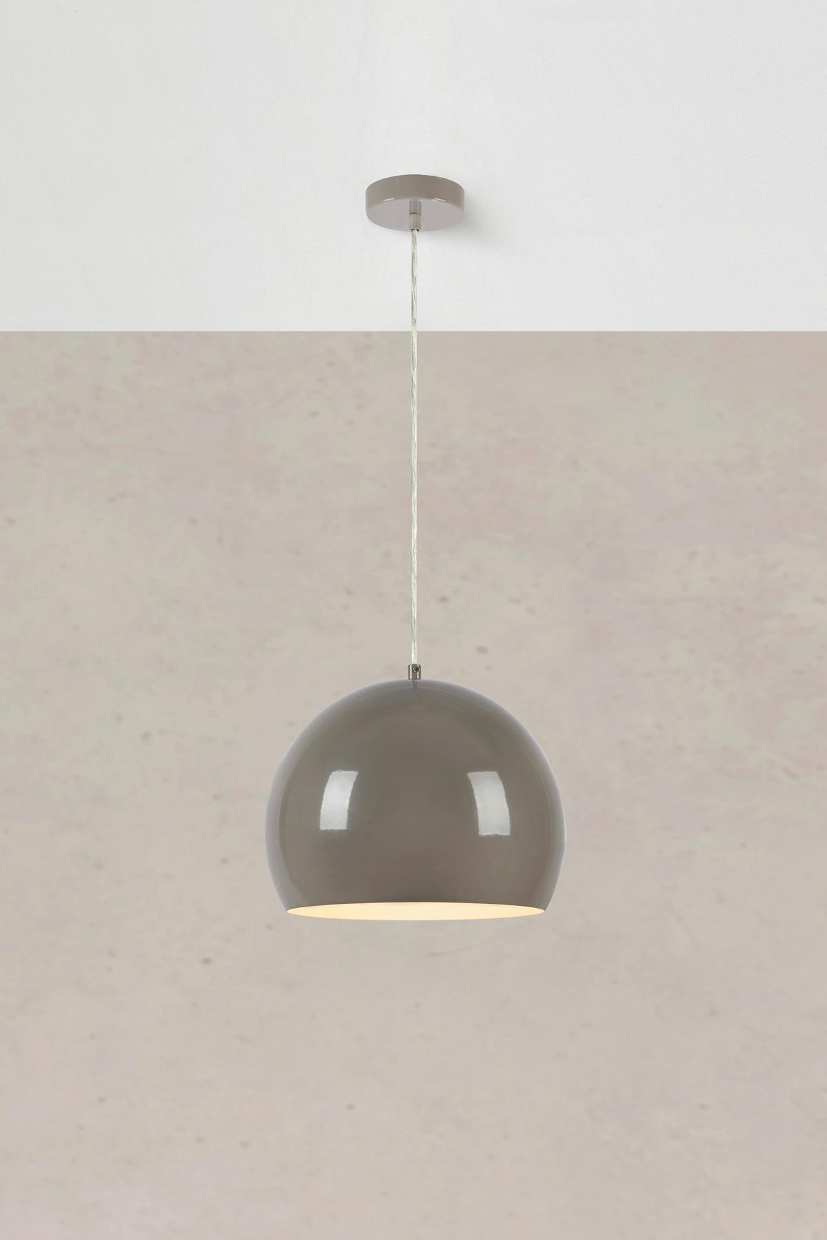Pendelleuchte Markslöjd Pop Pendant 1l Grey - Hellgrau, Design, Metall (28/23cm) - Markslöjd