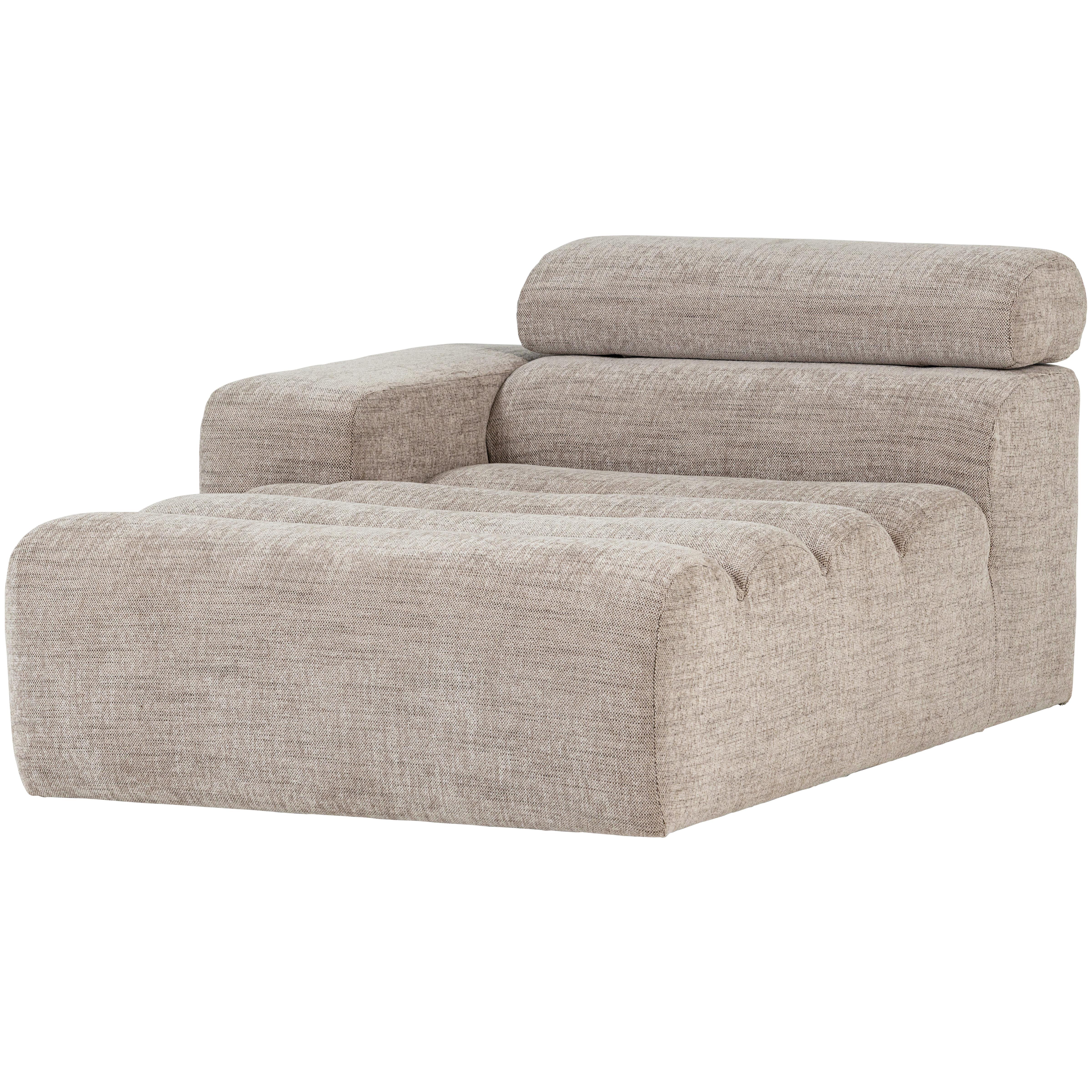 SOFAELEMENT Novi Naturfarben B: 109cm - Schwarz/Naturfarben, Design, Textil (109/86/173cm) - Livetastic