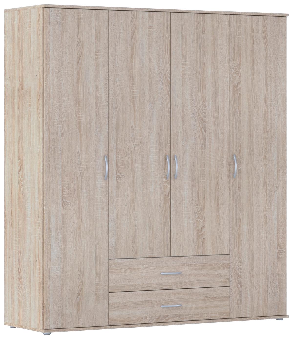 Drehtürenschrank 168 cm Paul Eiche Sonoma Dekor - Eichefarben, KONVENTIONELL, Holzwerkstoff (168/188/52cm)
