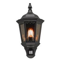 Außenwandleuchte Md7-Pir-Black - Schwarz, KONVENTIONELL, Glas/Metall (49,5/26/14cm) - Elstead Lighting