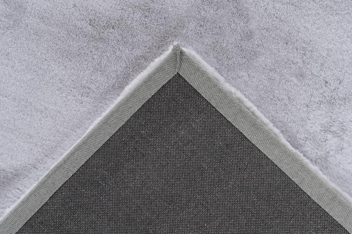 Hochflorteppich Saika 100 - Weiß/Grau, KONVENTIONELL, Textil (80/150cm) - Kayoom