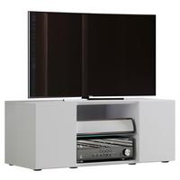 TV-skrinka Lowina š: 95cm biela - čierna/biela, Konventionell, kompozitné drevo/plast (95/40/36cm) - MID.YOU