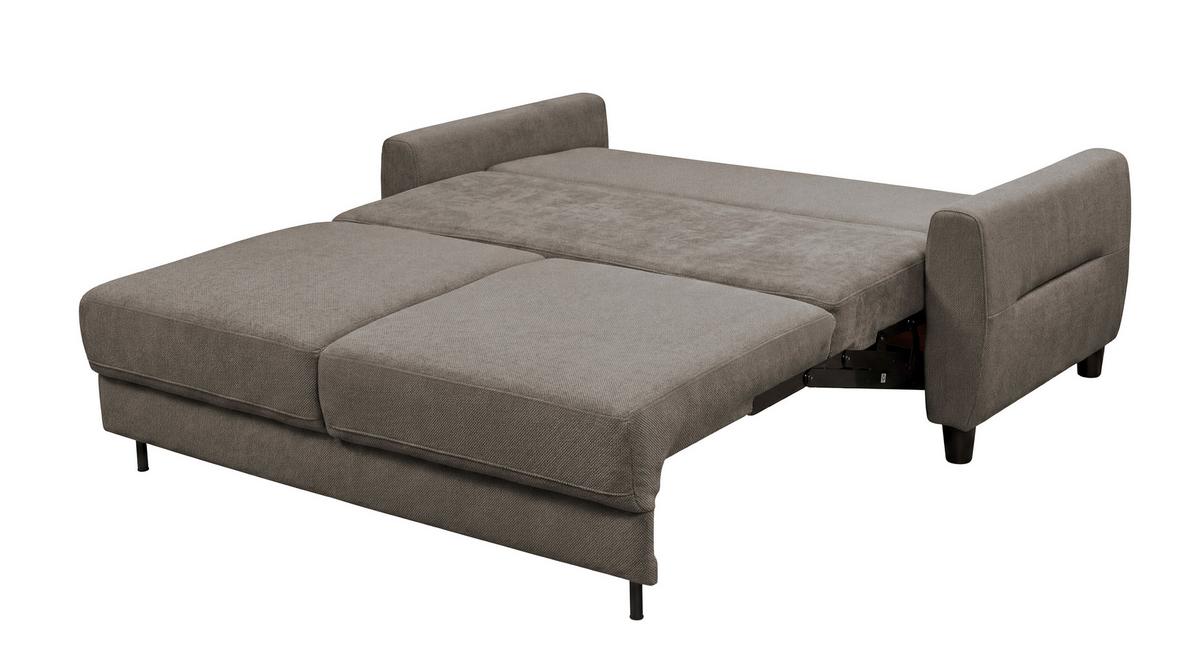 Schlafsofa Rio Greige B: 192cm - Greige/Schwarz, MODERN, Textil (192/83/99cm) - MID.YOU