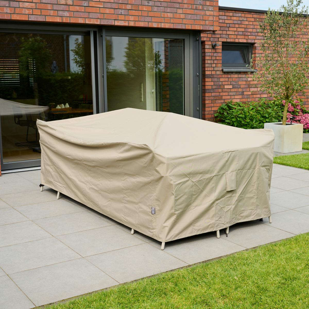 Schutzhülle Plus Sitzgruppen Schutzhülle - Beige, MODERN, Kunststoff (150/85/240cm) - Siena Garden