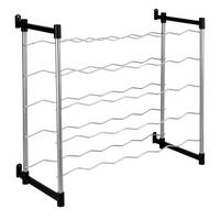 Weinregal Metall Silber 30 Flaschen 56x53 cm Barolo - Silberfarben, MODERN, Metall (56/53/26cm)