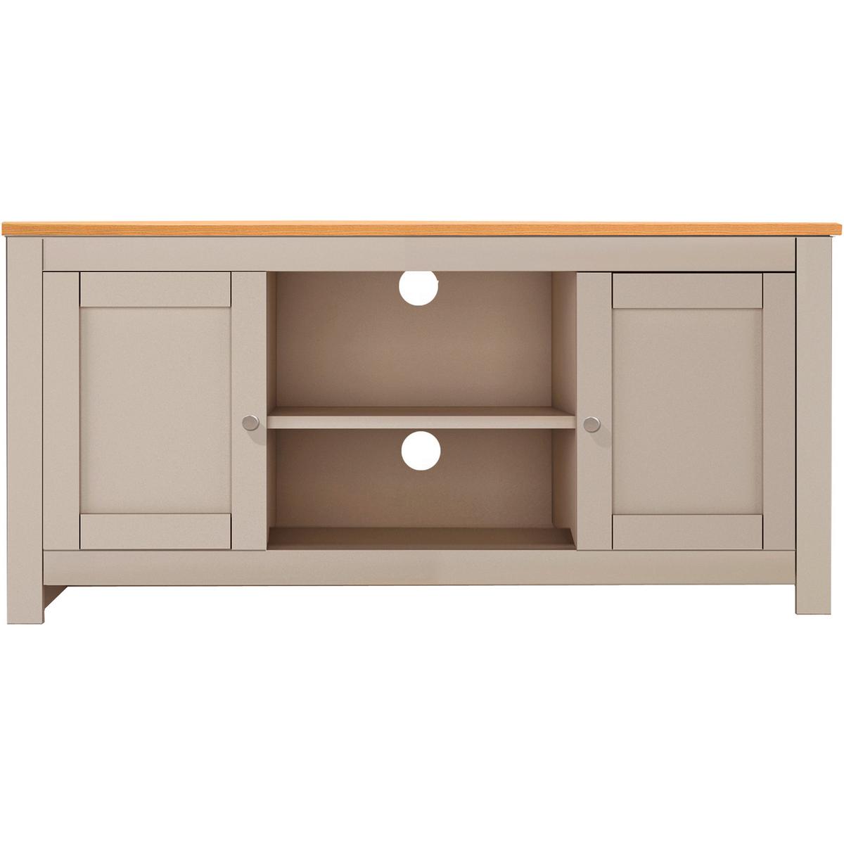 Lowboard Emerald Naturfarben Eichefarben - Eichefarben/Naturfarben, Design, Holzwerkstoff (120/58/39cm) - MID.YOU