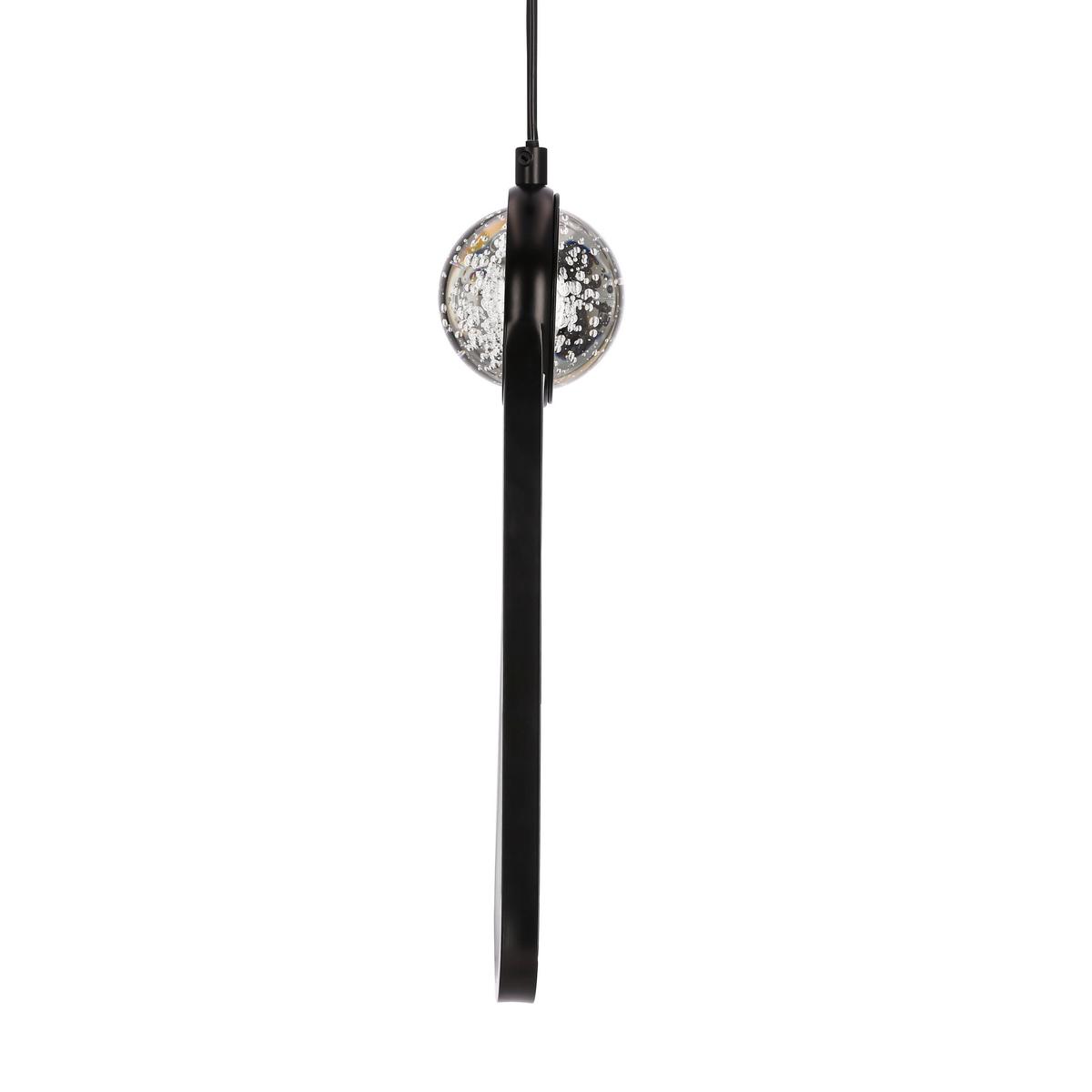 LED-Pendelleuchte 31-35585 Lacrima - Schwarz/Weiß, Design, Kunststoff/Metall (10/7,8/120cm)