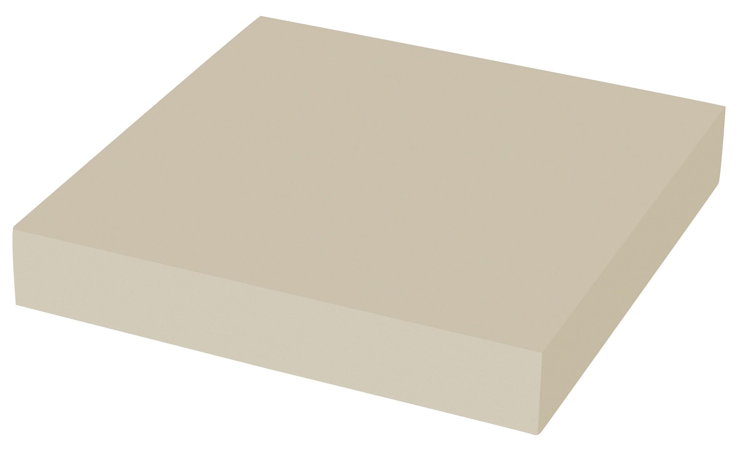 NÁSTĚNNÁ POLICE ANJA -SB- - béžová, Moderní, kompozitní dřevo (23,5/3,8/23,5cm) - Mömax