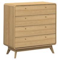 Kommode Cassie Naturfarben 80 cm - Eichefarben/Naturfarben, Design, Holzwerkstoff (80/88/39cm) - MID.YOU
