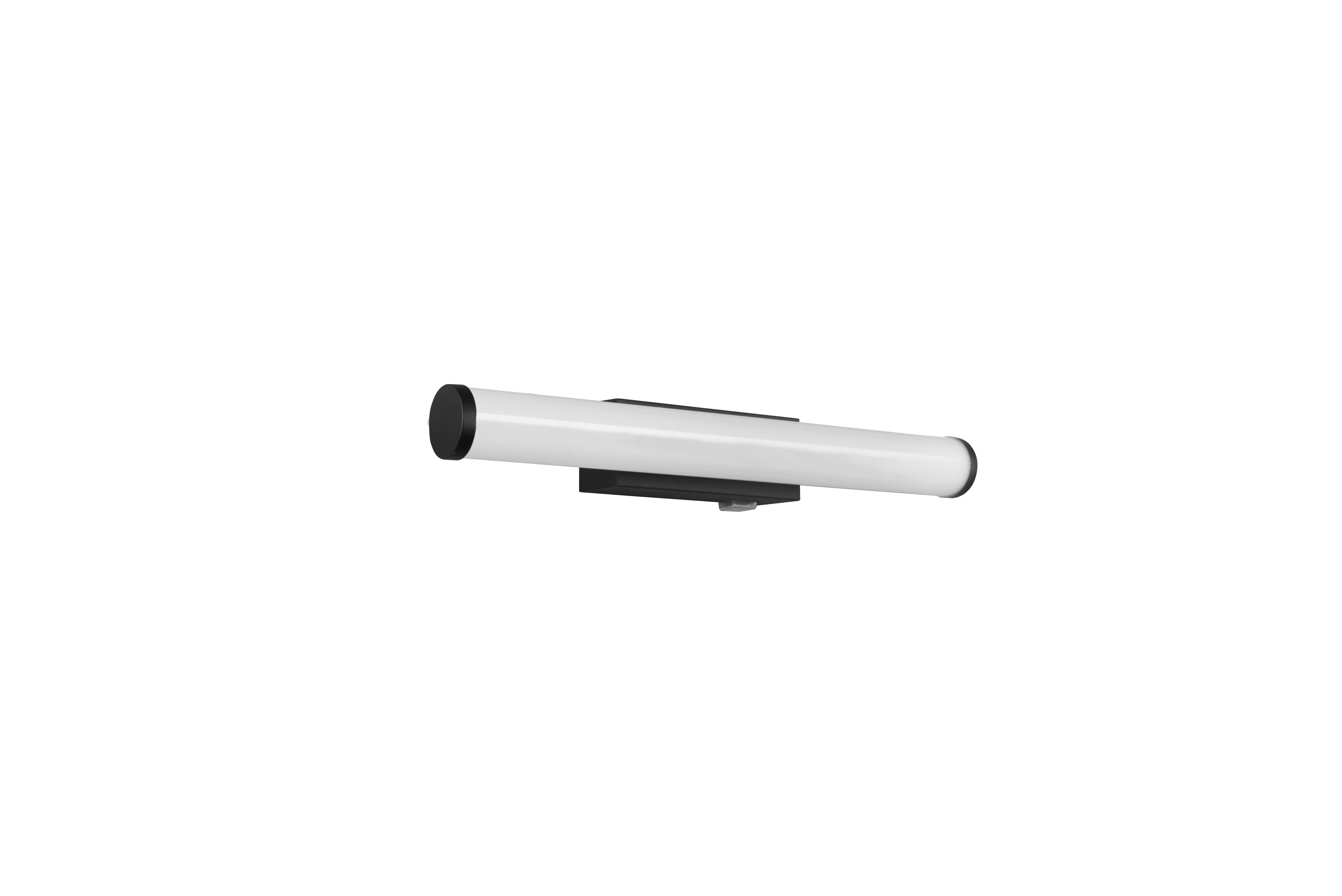 Led Bad-Wandleuchte Mattimo Ip44 mit Schalter, 1-Flammig - Schwarz/Weiß, Basics, Kunststoff/Metall (40/5,5cm) - Trio Leuchten