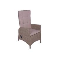 Gartenstuhl-Set UV-Beständig Braga, Kunststoffgeflecht - Creme/Braun, Basics, Kunststoff/Textil (68/109/60cm) - Gardenson