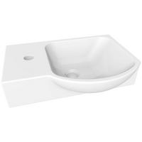 Waschbecken Guest II Keramik 45x32 cm Weiß - Weiß, Basics, Keramik (45/10,5/32cm) - MID.YOU