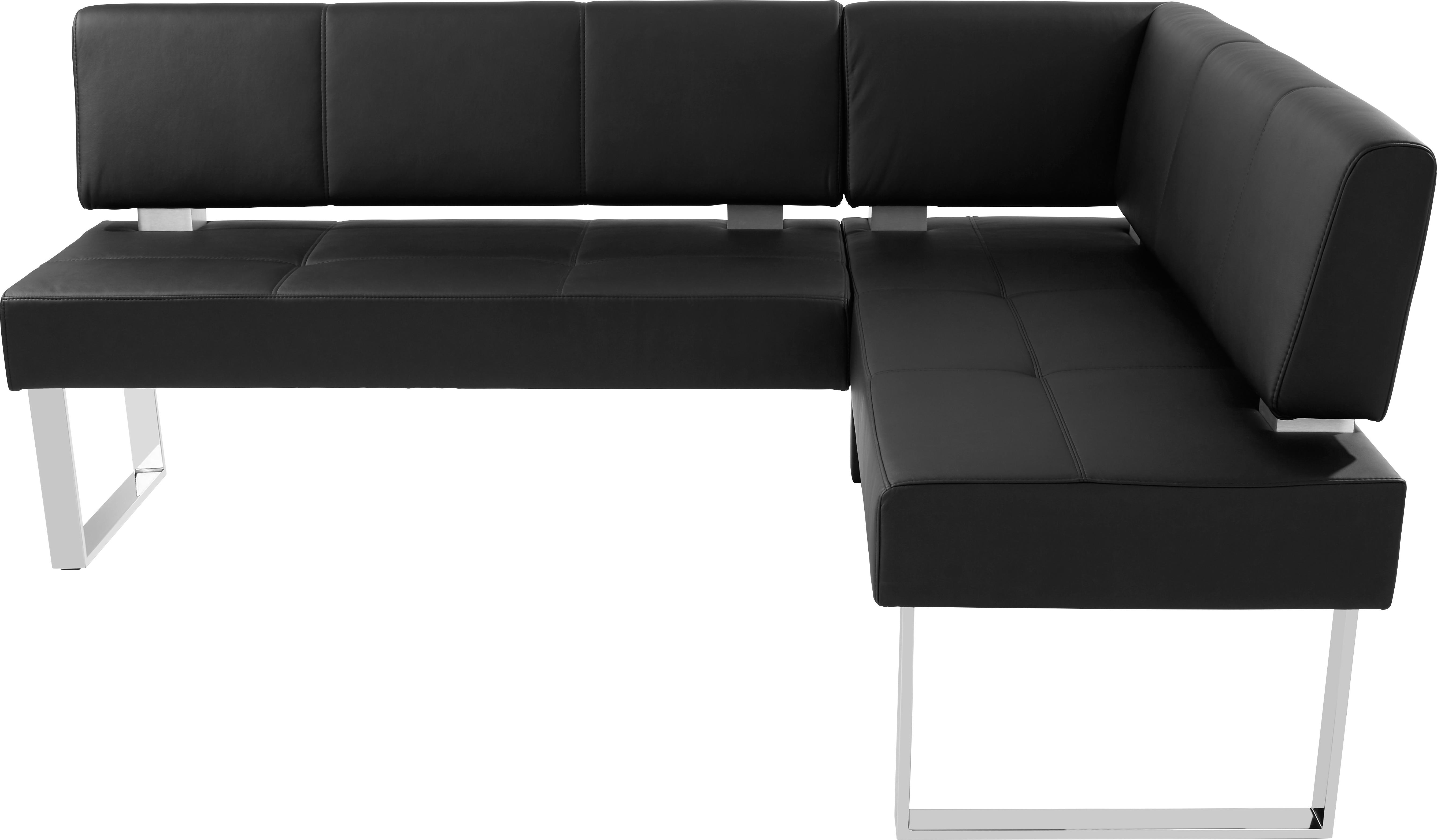 Schwarze Eckbank für den Esstisch