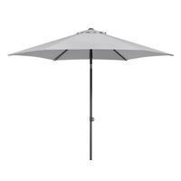 Sonnenschirm Sevilla BxHxT: 270x270x246 cm Silbergrau - Anthrazit/Silberfarben, Basics, Textil/Metall (270/270/246cm) - Schneider