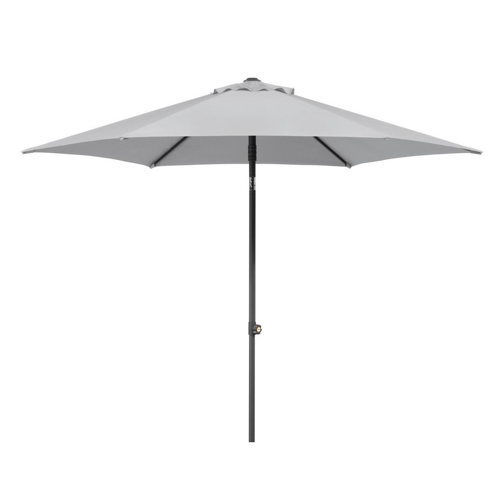 Sonnenschirm Sevilla BHT: 270x270x246 cm Silbergrau