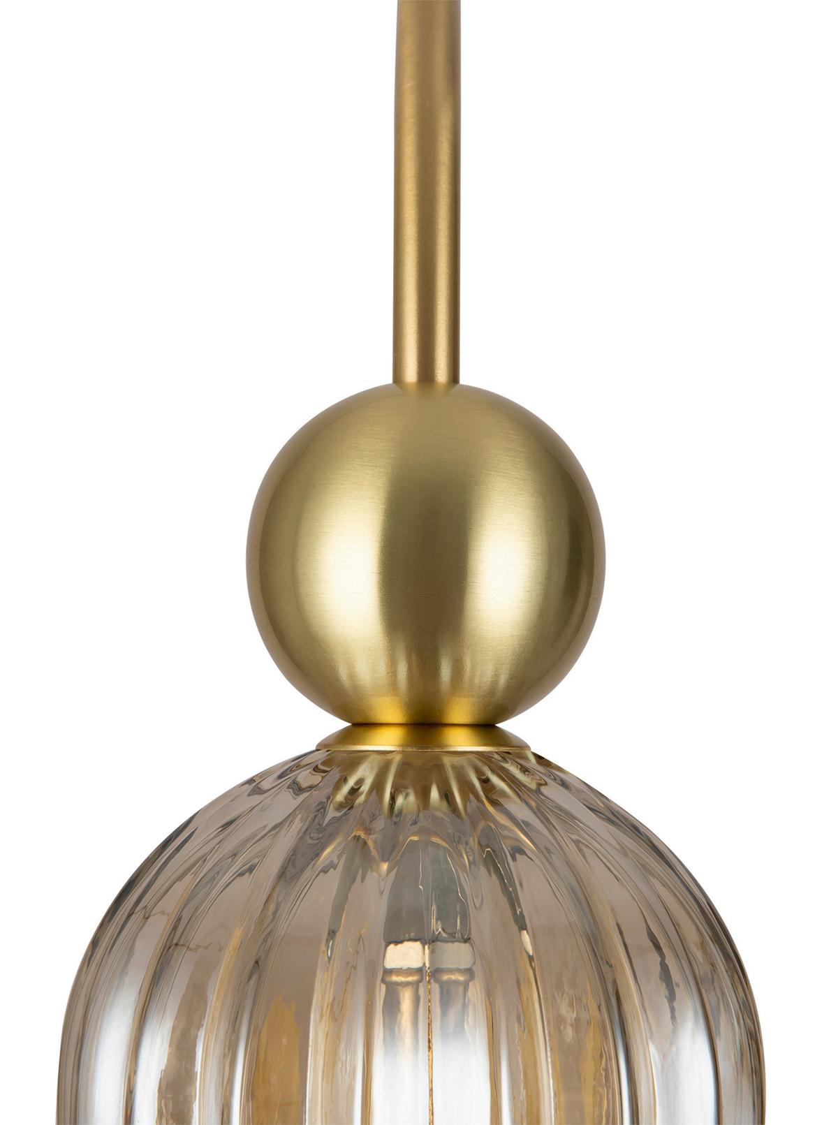 Wandleuchte Antic - Cognac/Goldfarben, Trend, Glas/Metall (10/53,5/26,5cm) - MAYTONI