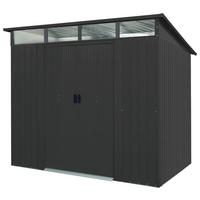 Gerätehaus mit Schiebetür 238x203x194 cm - Anthrazit, Basics, Metall (238/203/194cm)