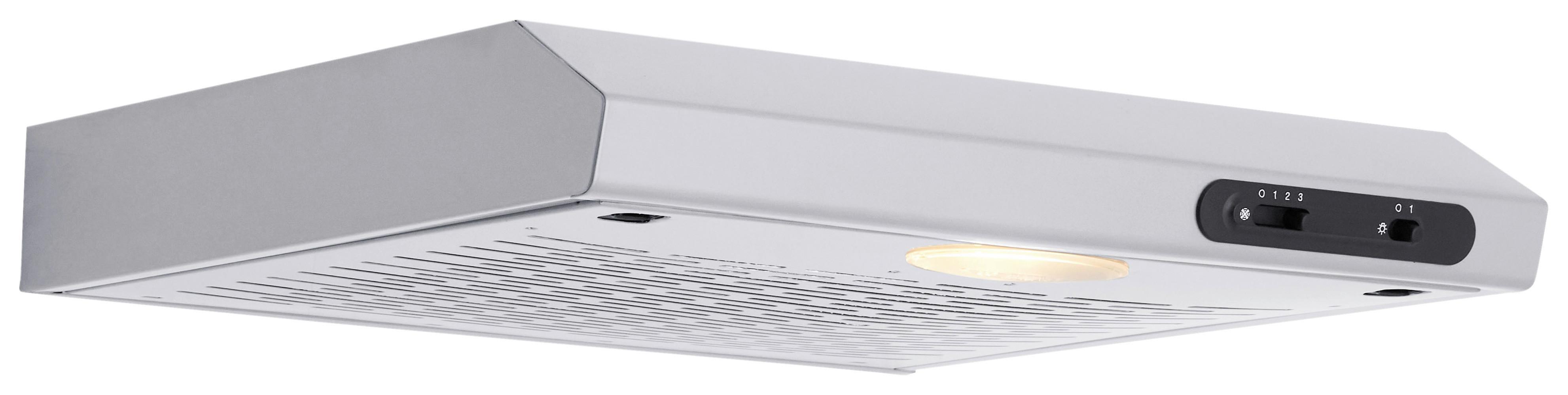 Dunstabzugshaube Suna Edelstahlfarben B: 50 cm, Led - Edelstahlfarben, Trend, Metall (50/7,6/47cm) - Respekta