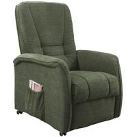 Fernsehsessel Harry Dunkelgrün B: 77 Cm - Dunkelgrün/Schwarz, Design, Textil (77/107/88cm) - Livetastic