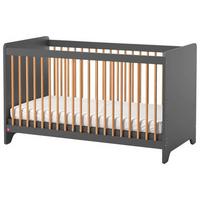 Gitterbett Leaf - Graphitfarben, MODERN, Holz/Holzwerkstoff (70/140cm) - MID.YOU
